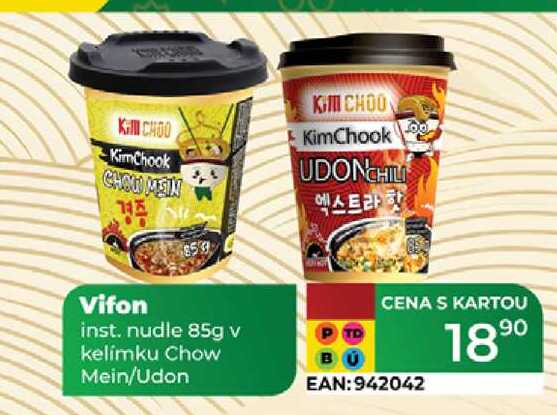 Vifon inst. nudle 85g v kelímku Chow Mein/Udon