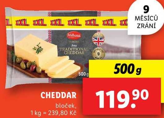 CHEDDAR, 500 g