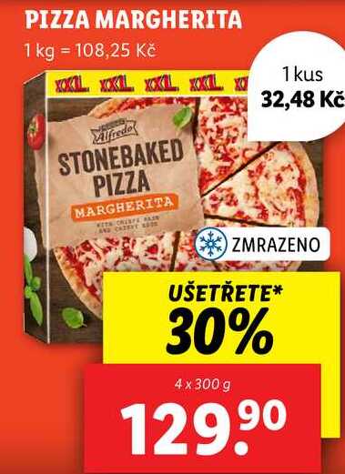 PIZZA MARGHERITA, 4x 300 g