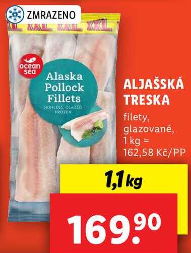 ALJAŠSKÁ TRESKA, 1,1 kg