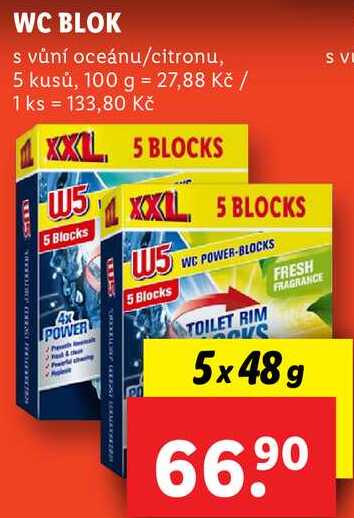 WC BLOK, 5x 48 g