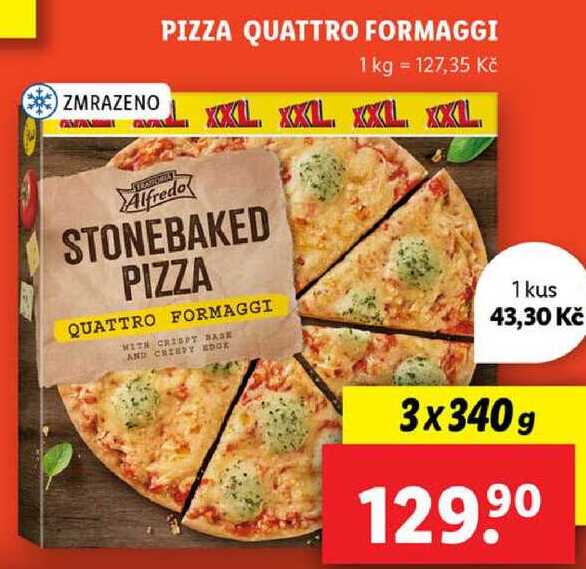 PIZZA QUATTRO FORMAGGI, 3x 340 g