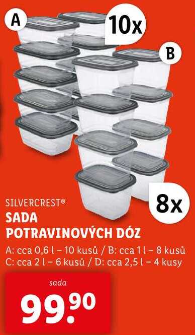 SADA POTRAVINOVÝCH DÓZ