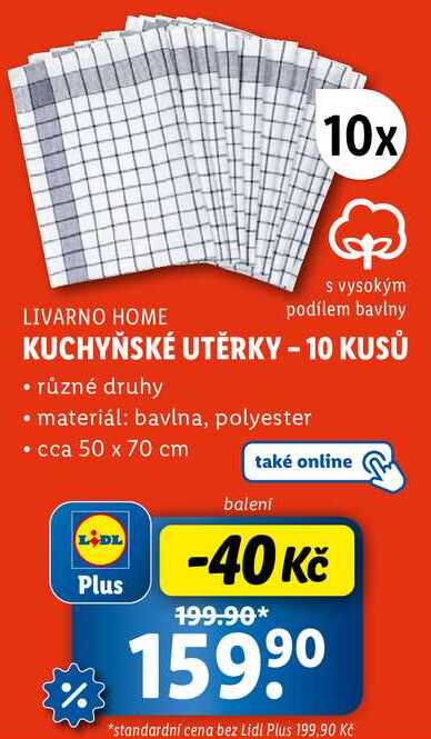 KUCHYŇSKÉ UTĚRKY - 10 KUSŮ