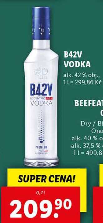 B42V VODKA, 0,7 l