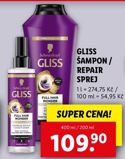 GLISS REPAIR SPREJ, 200 ml
