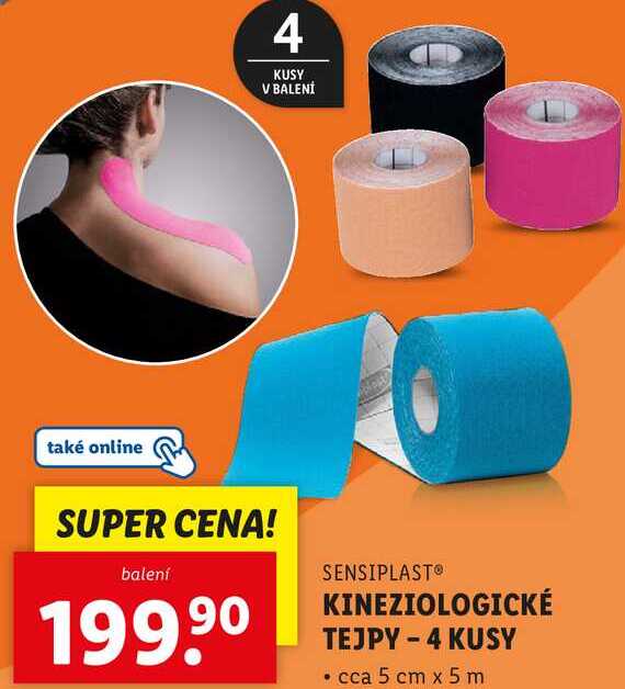 KINEZIOLOGICKÉ TEJPY - 4 KUSY 