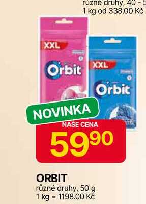 ORBIT různé druhy, 50 g
