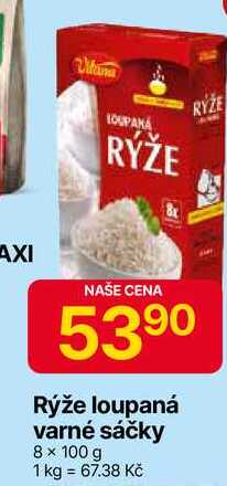 Vitana Rýže loupaná varné sáčky 8 × 100 g 