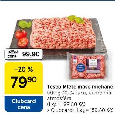 Tesco Mleté maso míchané, 500 g 