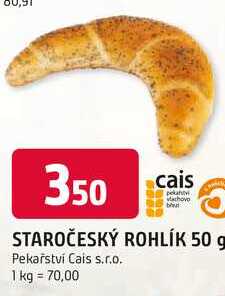 STAROČESKÝ ROHLÍK 50 g 