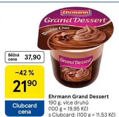 Ehrmann Grand Dessert, 190 g 