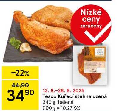 Tesco Kuřecí stehna uzená, 340 g 
