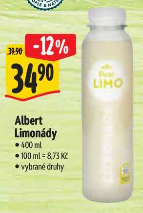 Albert Limonády, 400 ml 