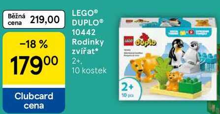LEGO® DUPLO® 10442 Rodinky Joplo zvířat 2+, 10 kostek 