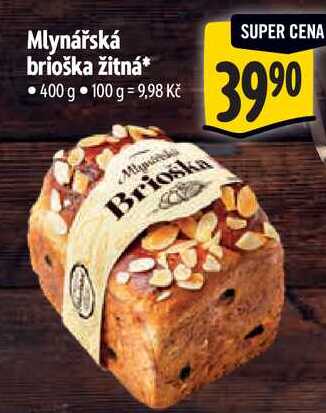 Mlynářská brioška žitná, 400 g