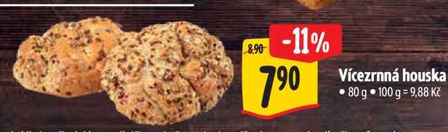 Vícezrnná houska, 80 g