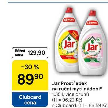 Jar na ruční mytí nádobí, 1,35 I, více druhů