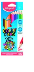 Trojboké pastelky Color'Peps