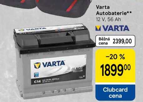 Varta Autobaterie, 12 V, 56 Ah 