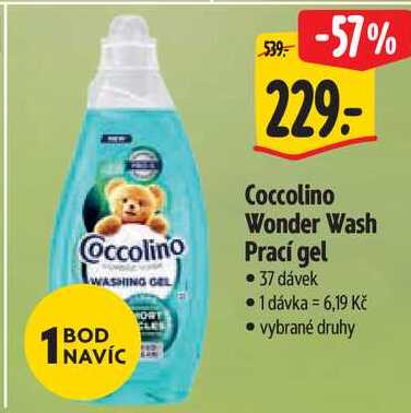 Coccolino Wonder Wash Prací gel, 37 dávek 