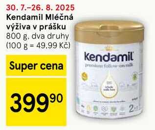 Kendamil Mléčná výživa v prášku, 800 g 