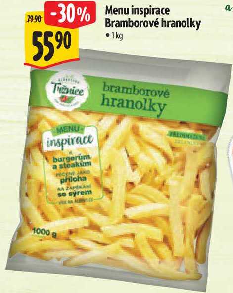 Menu inspirace Bramborové hranolky, 1 kg