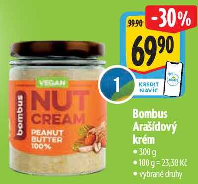 Bombus Arašídový krém, 300 g 