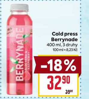 Cold press Berrynade 400 ml