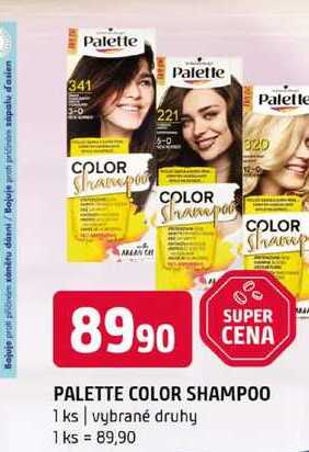 PALETTE COLOR SHAMPOO 1 ks vybrané druhy 