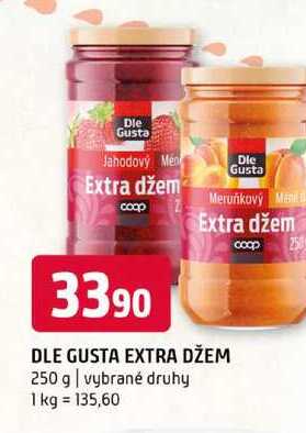 DLE GUSTA EXTRA DŽEM 250 g vybrané druhy 
