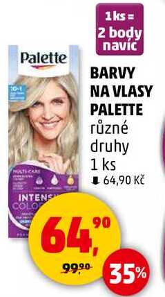 BARVY NA VLASY PALETTE různé druhy, 1 ks 
