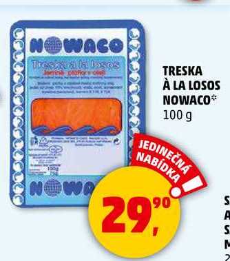 TRESKA À LA LOSOS NOWACO, 100 g 