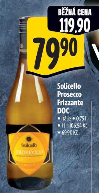   Solicello Prosecco Frizzante DOC 0,75 l