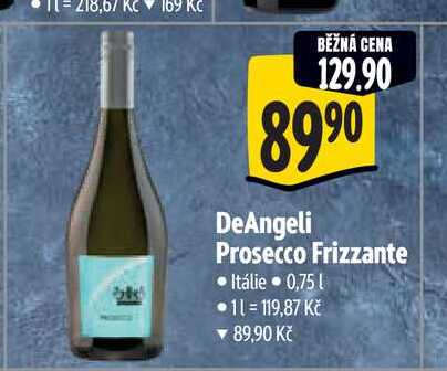   DeAngeli Prosecco Frizzante 0,75 l