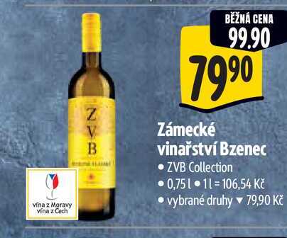  Zámecké vinařství Bzenec  0,75 l