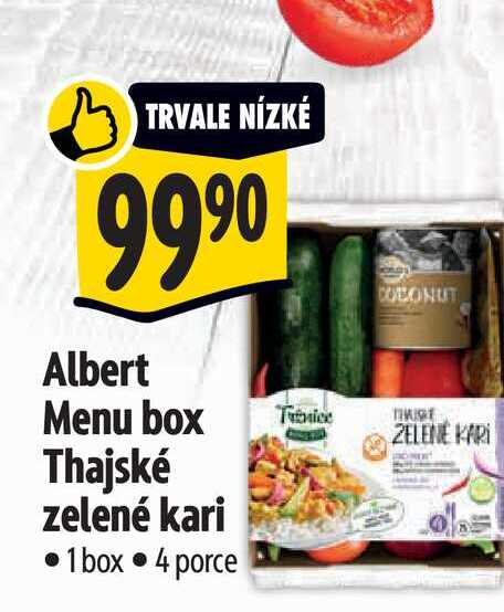   Albert Menu box Thajské zelené kari  1 box 
