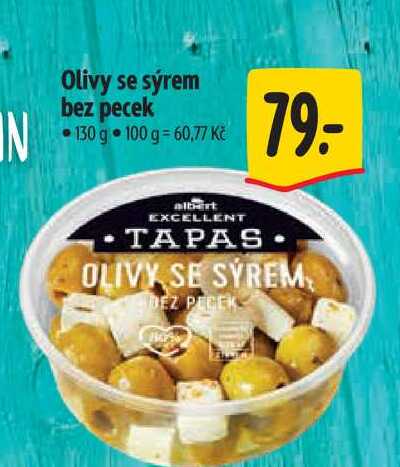  Olivy se sýrem bez pecek 130 g 
