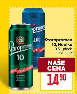 Staropramen Nealko 0,51, plech
