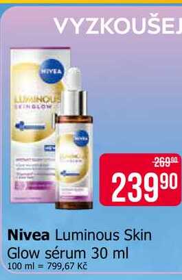 Nivea Luminous Skin Glow sérum 30 ml 