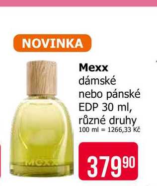 Mexx dámské nebo pánské EDP 30 ml