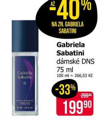 Gabriela Sabatini dámské DNS 75 ml 