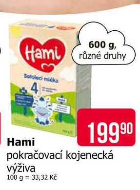 Hami Batoleci mléko 4 600 g, různé druhy 