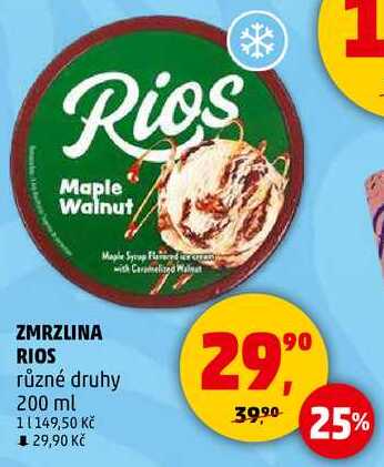 ZMRZLINA RIOS různé druhy, 200 ml 