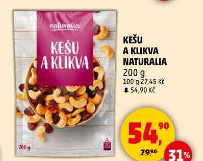 KEŠU A KLIKVA NATURALIA, 200 g  
