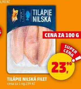 TILÁPIE NILSKÁ FILET, 100 g