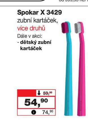 Spokar X 3429 zubní kartáček