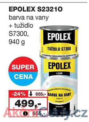 EPOLEX S23210 barva na vany + tužidlo S7300, EPOLEX 940 g 