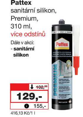 Pattex sanitární silikon, Premium, 310 ml