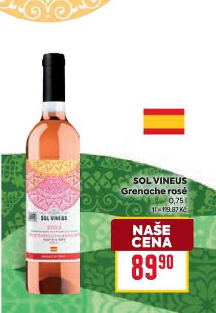 SOL VINEUS Grenache rosé 0,75l